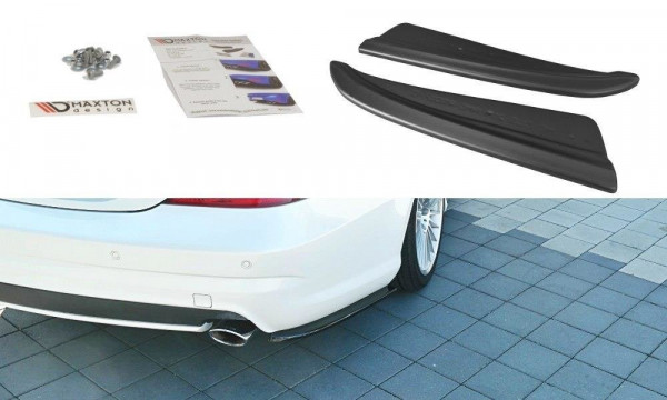 Heck Ansatz Flaps Diffusor passend für Mercedes CLS C219 55AMG schwarz Hochglanz