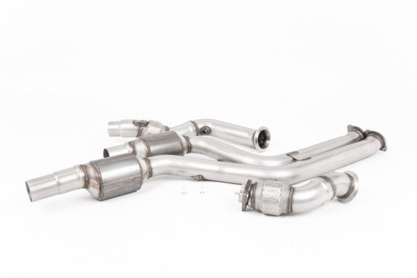 Milltek SSXBM1093 Large Bore Downpipes and Hi-Flow Sports Cats - BMW 2 Series M2 Competition Coupé