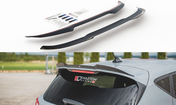 Spoiler CAP V.3 passend für Ford Fiesta Mk8 ST / ST-Line schwarz Hochglanz