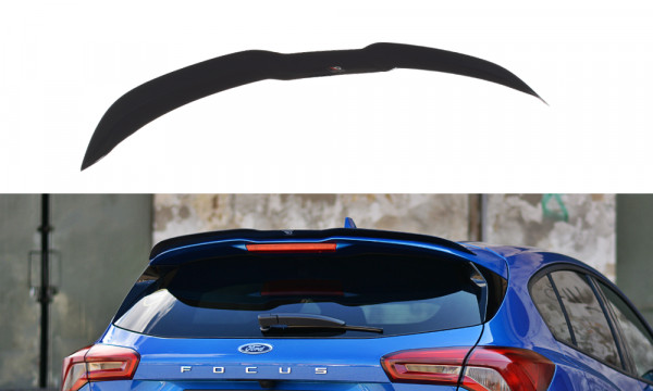 Spoiler CAP V.1 passend für Ford Focus ST-Line Mk4 schwarz Hochglanz