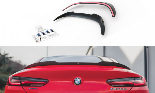 Spoiler CAP passend für Bmw M850i G15 schwarz Hochglanz