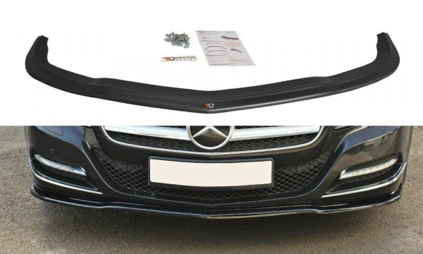 Front Ansatz für V.1 Mercedes CLS C218 schwarz Hochglanz