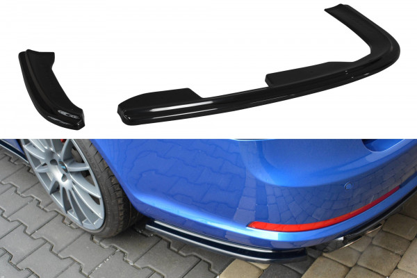 Heck Ansatz Flaps Diffusor passend für Skoda Octavia RS Mk2 / Mk2 FL Sedan / Combi schwarz Hochglanz